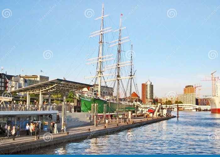 Museum ship Rickmer Rickmers Sailing Ship Rickmer Rickmers, Hamburg St. Pauli, Landungsbrucken ... photo