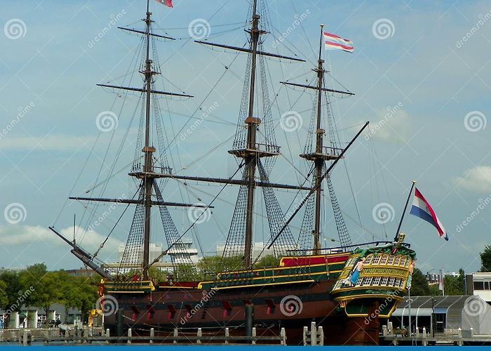 Netherlands Maritime Museum Netherlands, Amsterdam, Prins Hendrikkade, 1990 Ship Replica of ... photo