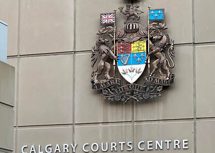 Calgary Courts Centre A nice coat of arms in Calgary : r/heraldry photo