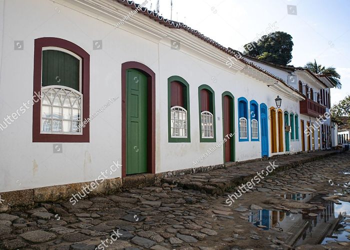 Culture House Street Historic Center Paraty Colorful Houses Stock Photo ... photo