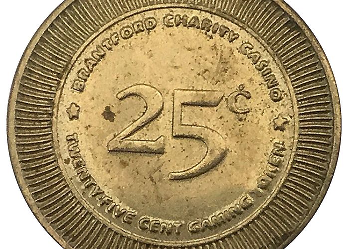 Brantford Charity Casino 25 Cent Gaming Token - Brantford Charity Casino - Canada – Numista photo