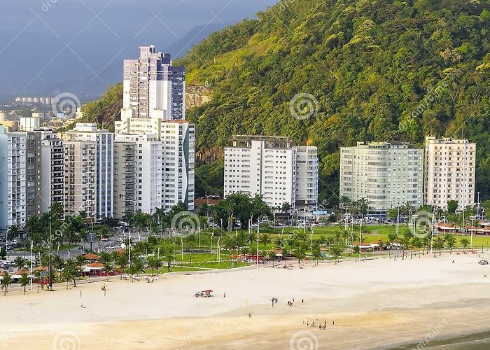 Porchat Island Praia Do Itarare, Sao Vicente SP Brazil Stock Photo - Image of ... photo