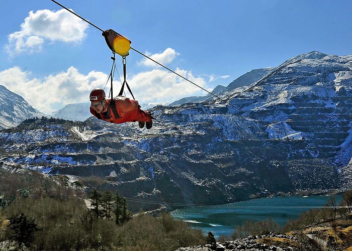 Zip World Slate Caverns Deep thrills: Crazy cave trampolines in Wales | CNN photo