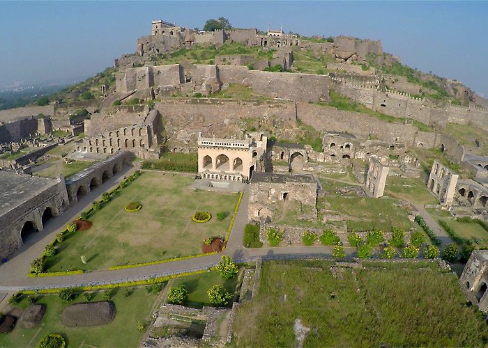 Golkonda Fort Golkonda Fort,Hyderabad,Telangana,India - Drone Photography photo