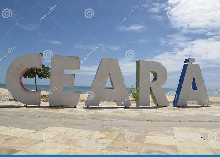 Fortaleza Tourism Centre Tourism Plate with Inscription Ceara in Large Letters on the ... photo
