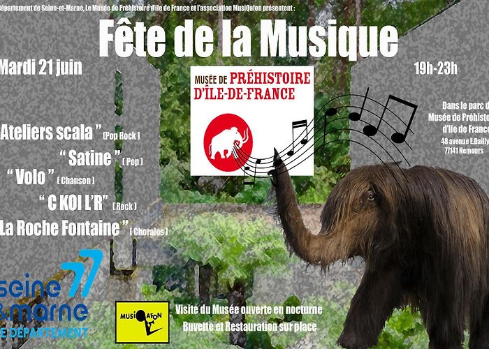 Musee De La Prehistoire D Ile De France Make Music Day 2022: an original and uncommon night at the Ile-de ... photo