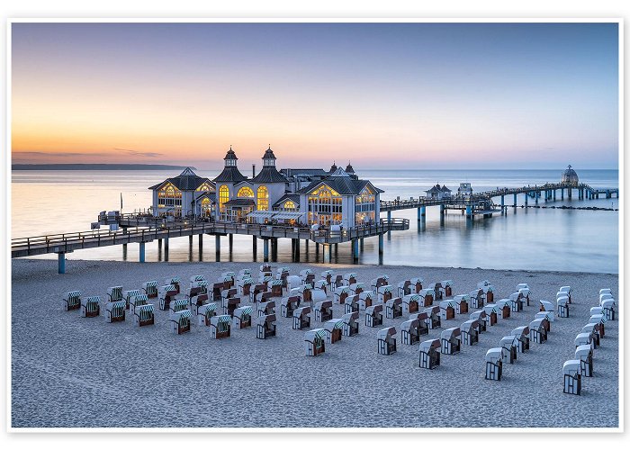 Sellin pier Sellin pier on the island of Rügen print by Jan Christopher Becke ... photo