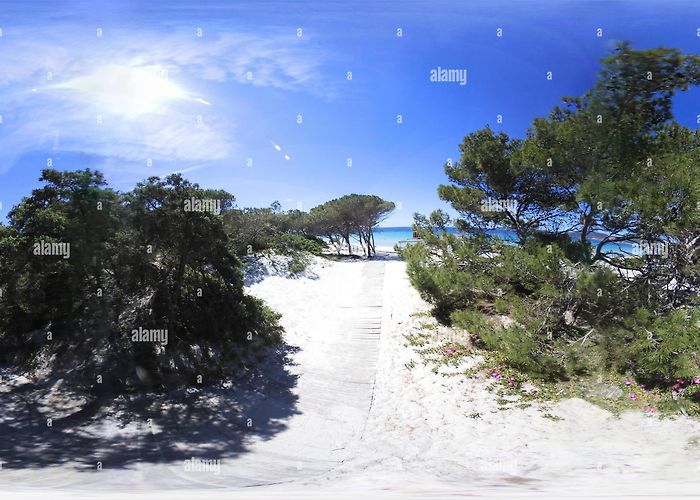 Maria Pia Beach 360° view of 360 vr view of Maria Pia beach on a sunny day in ... photo