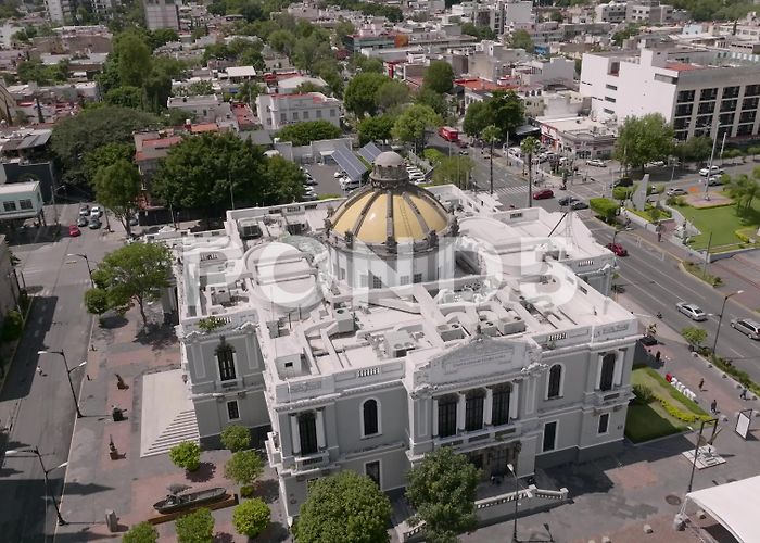 UTEG University Aerial View Of MUSA Museum of the Arts U... | Stock Video | Pond5 photo