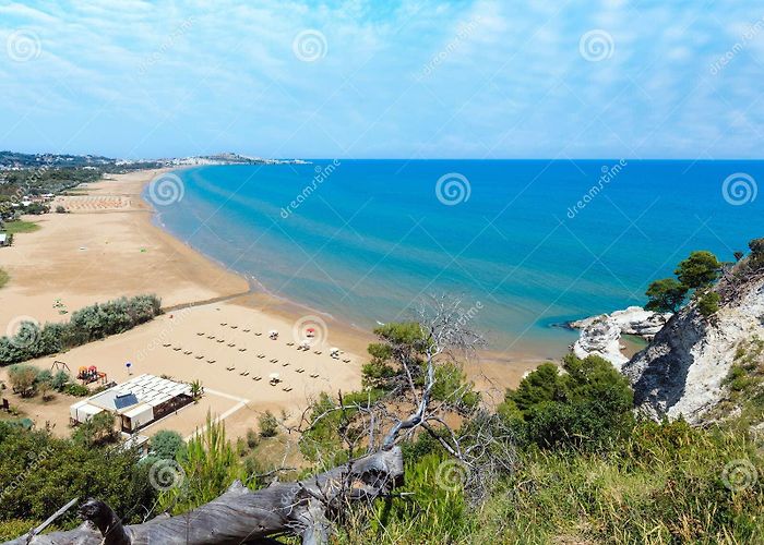 Portonuovo beach Summer Lido Di Portonuovo Beach, Italy Stock Image - Image of ... photo