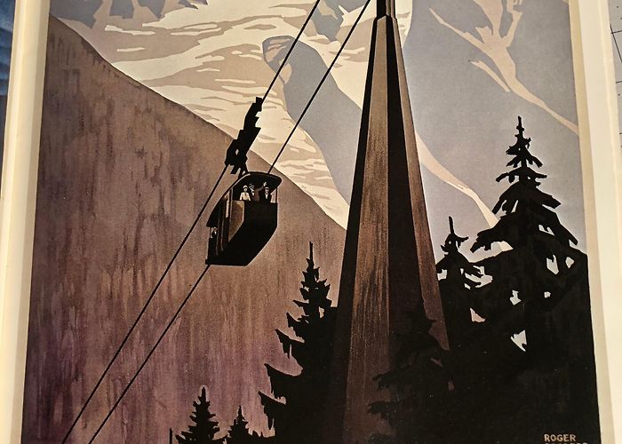 Planpraz - Le Brevent Ski Lift 1976 Chamonix Finiculaire Le Brevent by Roger Broders Travel ... photo