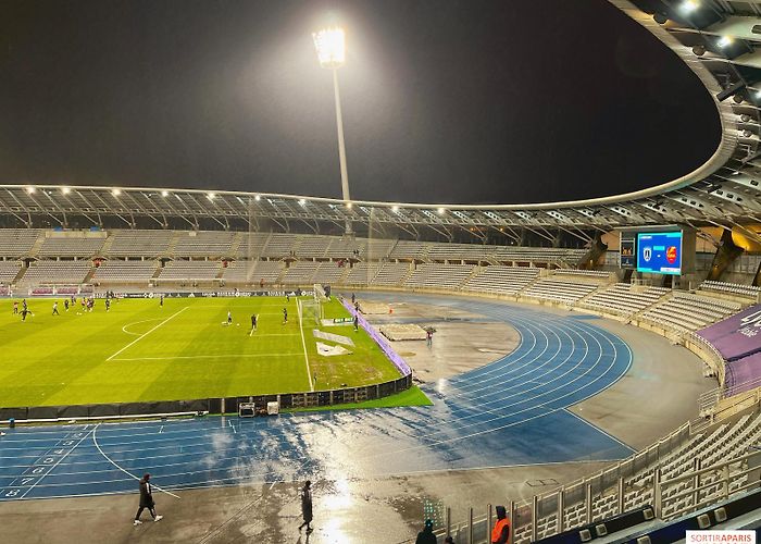 Charléty Stadium The Stade Charléty, a pre-war sports stadium for athletics and ... photo