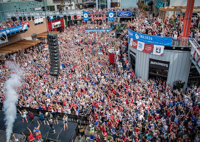 Power and Light District Over 10,000 fans pack Power & Light as U.S. Women win FIFA World ... photo