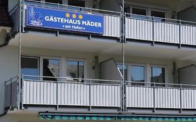 Вілла Gastehaus Mader Am Hafen Ульдінген-Мюльгофен Exterior photo