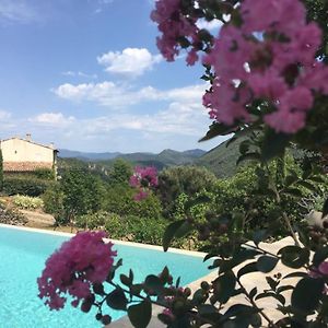 Вілла Gite En Cevennes Du Sud, Bergerie Restauree Au Rez De Jardin D'Une Bastide Avec Piscine, Vue Exceptionnelle, Authenticite Et Confort Saint-Laurent-le-Minier Exterior photo