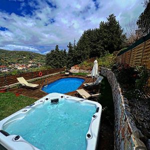 Ampelos Cretan Villa - Private Pool & Heated Ozone Jacuzzi Yerolakkos Exterior photo