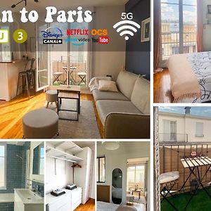 Big Bright Apartment - 5 Min To Paris By Train Аньєр-сюр-Сен Exterior photo