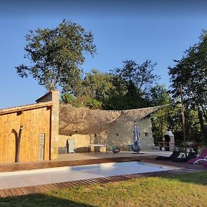 Gite Campagne Famille 15 Pers Piscine Chauffee Jeux Enfants Petanque Saint-Sauvy Exterior photo