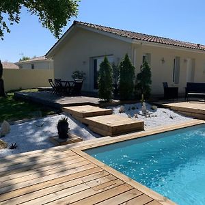 Maison Vue Sur Vignes Piscine Chauffee Privee 6Per Bellevue Cussac-Fort-Medoc Exterior photo