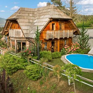 Chalet Podgorje With Pool - Happy Rentals Словень Градець Exterior photo