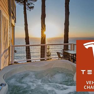 Апартаменти Breathtaking Oceanview! By Oceanviewhottubs Oceanfront! Shelter Cove Ca Tesla Ev Station Exterior photo