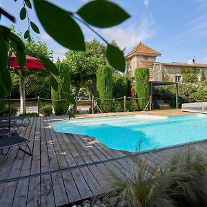 Gite Du Pigeonnier Prive Climatise Avec Piscine Couverte Chauffee Et Spa Alzonne Exterior photo