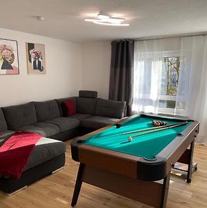 Premium Apartment 90Qm 3 Zimmer Kuche, Balkon, Billardtisch, Garage, Badewanne, Smart Tv Ульм Exterior photo