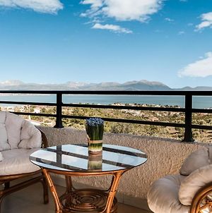 Holiday Villa With Incredible Sea View In Paralia Avlidas Dhilesi Exterior photo